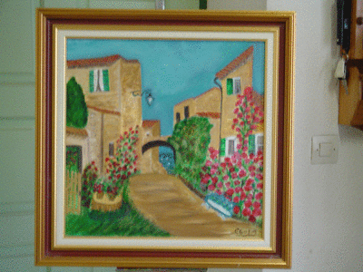 une rue  de  l'ile de raie
