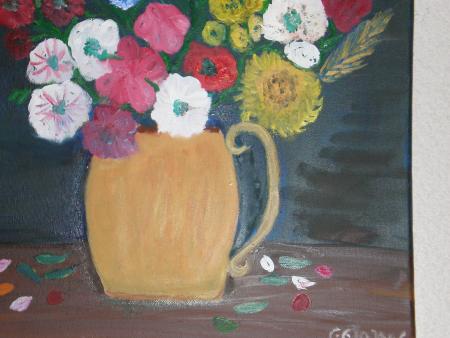 nature morte le vase fleuri