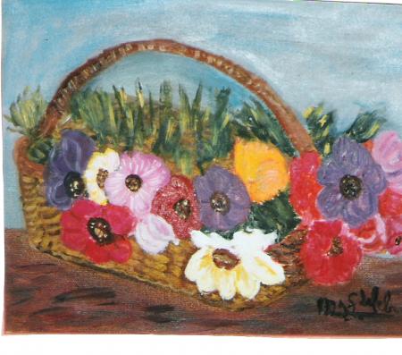 panier de  fleures